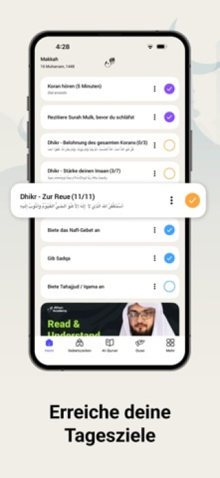 Athan: Gebetszeiten & Al Quran Smartphone-Screenshot4