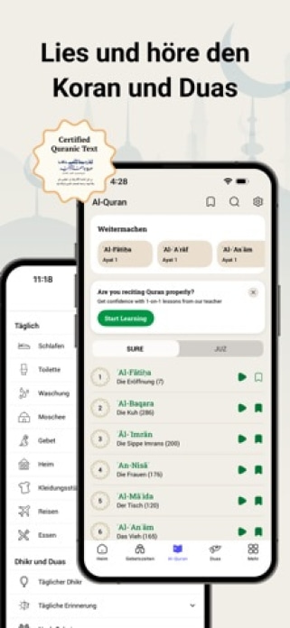 Athan: Gebetszeiten & Al Quran Smartphone-Screenshot7