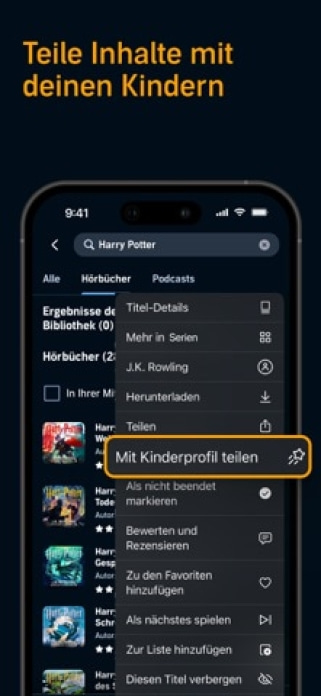 Audible: Hörbücher & Podcasts Smartphone-Screenshot4