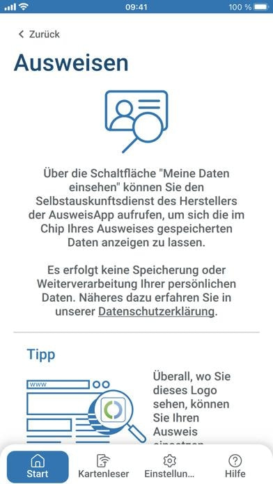 AusweisApp2 Smartphone-Screenshot2