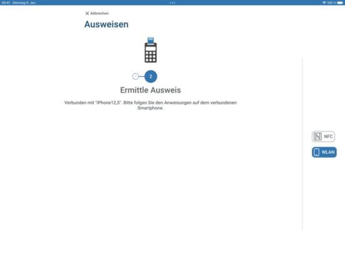 AusweisApp2 Tablet-Screenshot4