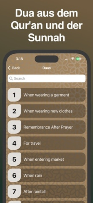 Azkar : Gebetszeiten & Athan Smartphone-Screenshot9