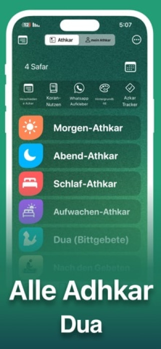 Azkar : Gebetszeiten & Athan Smartphone-Screenshot