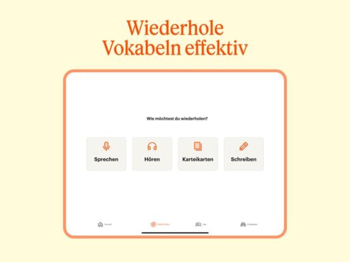 Babbel – Sprachen lernen Tablet-Screenshot6