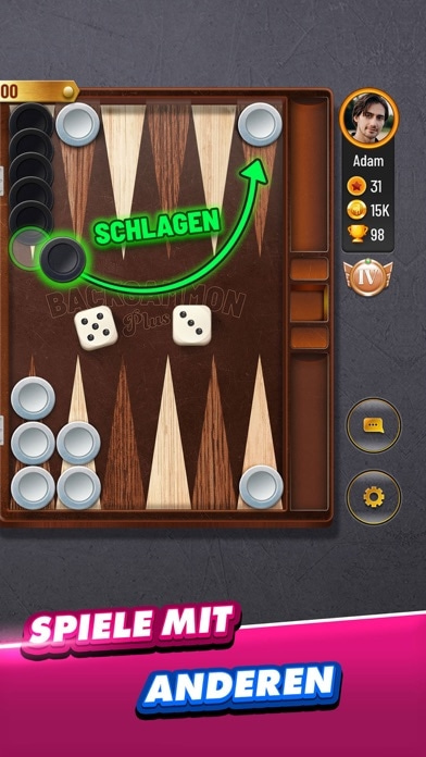 Backgammon Plus: Brettspiele Smartphone-Screenshot4