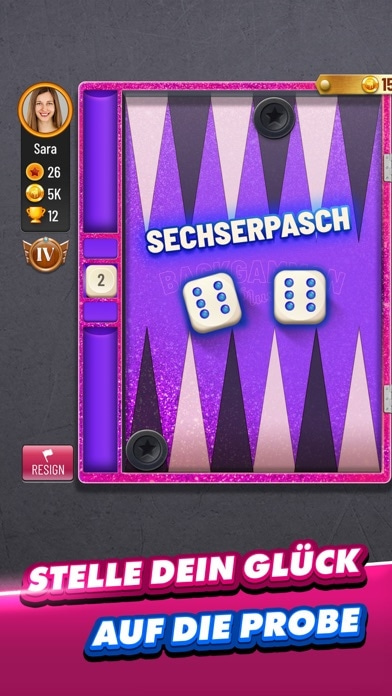 Backgammon Plus: Brettspiele Smartphone-Screenshot5