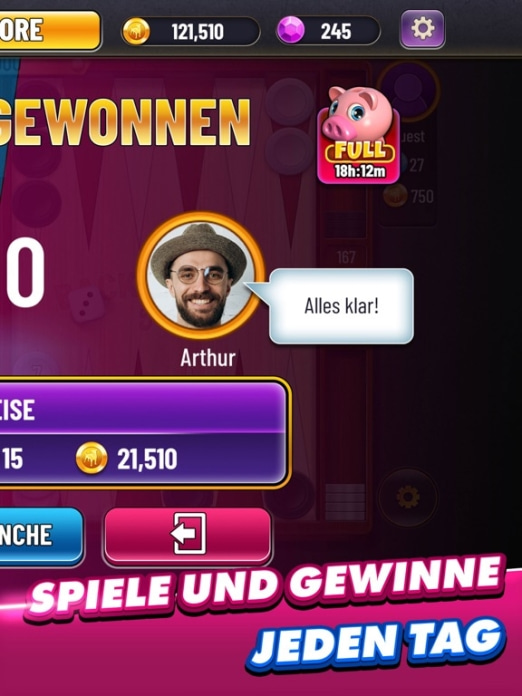 Backgammon Plus: Brettspiele Tablet-Screenshot8