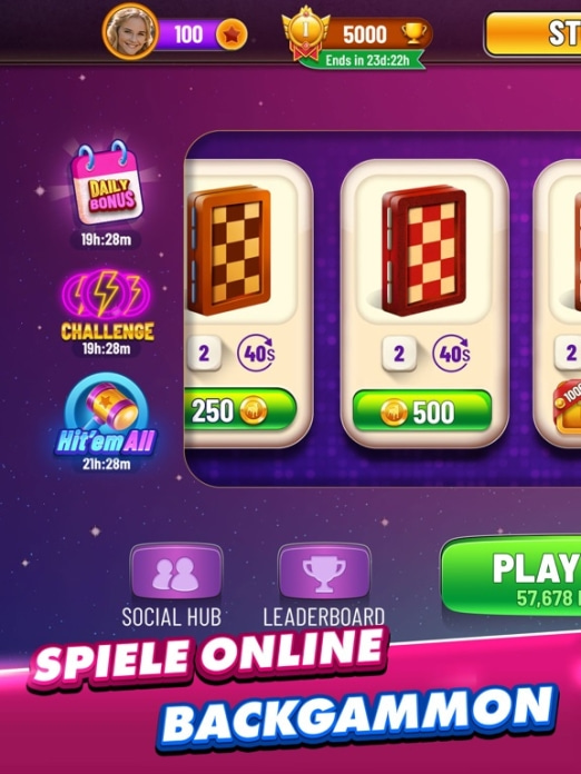 Backgammon Plus: Brettspiele Tablet-Screenshot