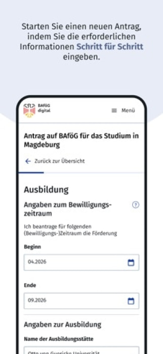 BAföG-Digital Smartphone-Screenshot3