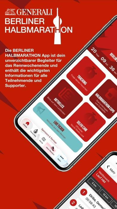 BERLINER HALBMARATHON Smartphone-Screenshot