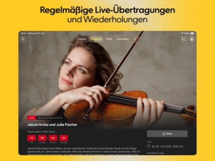 Berliner Philharmoniker Tablet-Screenshot2