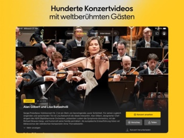 Berliner Philharmoniker Tablet-Screenshot3
