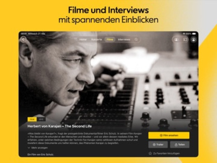 Berliner Philharmoniker Tablet-Screenshot4