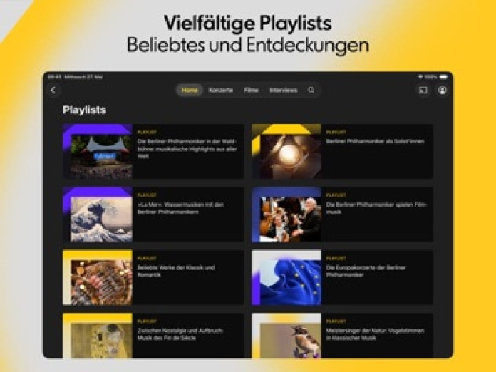Berliner Philharmoniker Tablet-Screenshot5
