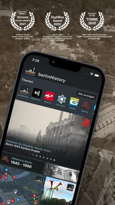 berlinHistory Smartphone-Screenshot
