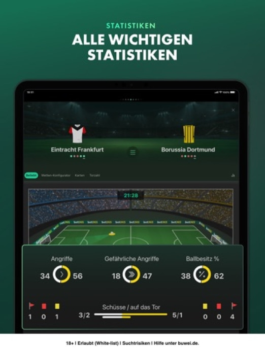 bet365 - Sportwetten Tablet-Screenshot8