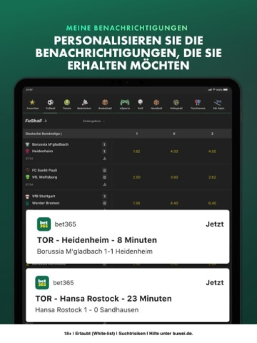 bet365 - Sportwetten Tablet-Screenshot9
