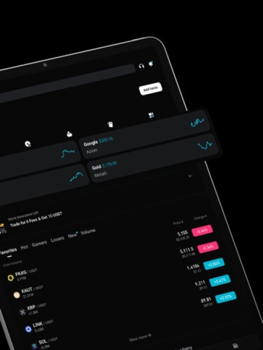 Bitget- Trade bitcoin & crypto Tablet-Screenshot2