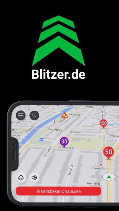 Blitzer.de PRO Smartphone-Screenshot