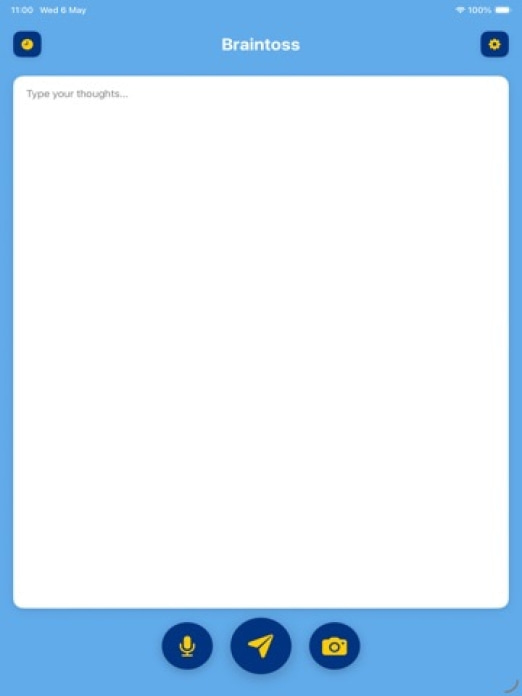 Braintoss Tablet-Screenshot