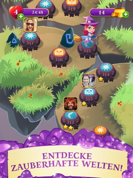 Bubble Witch 3 Saga Tablet-Screenshot4