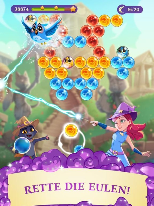 Bubble Witch 3 Saga Tablet-Screenshot
