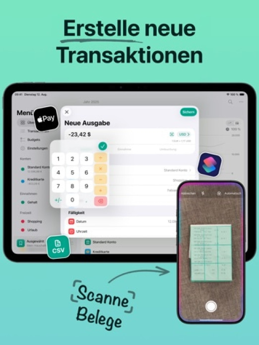 Budget Flow | Haushaltsbuch Tablet-Screenshot4