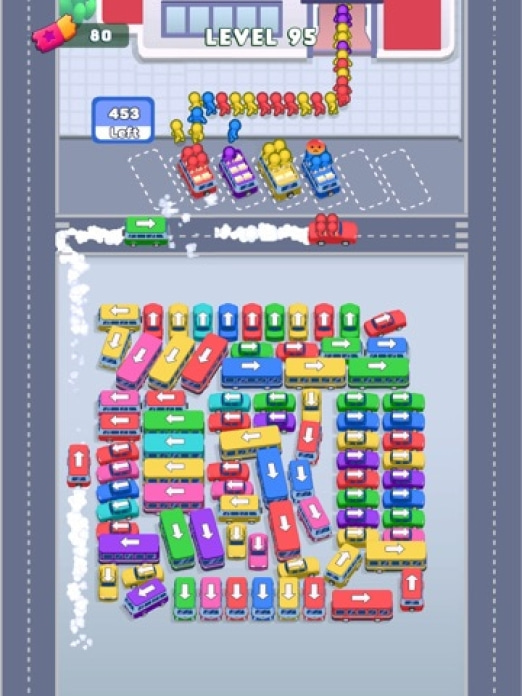 Busspiel: Chaos im Stau Tablet-Screenshot