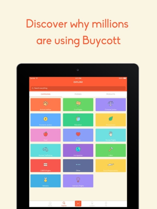 Buycott - Barcode Scanner & QR Bar Code Scanner Tablet-Screenshot2