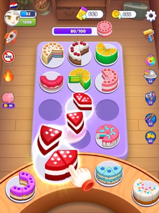 Cake Sort - Torten sortieren Tablet-Screenshot