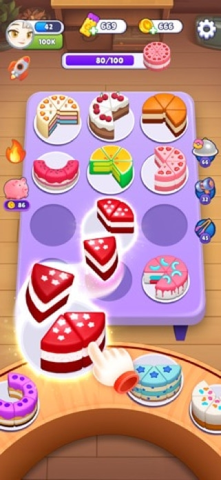 Cake Sort - Torten sortieren Smartphone-Screenshot