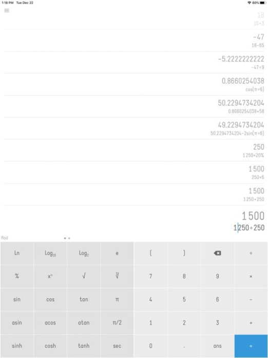 Calc 2M Tablet-Screenshot