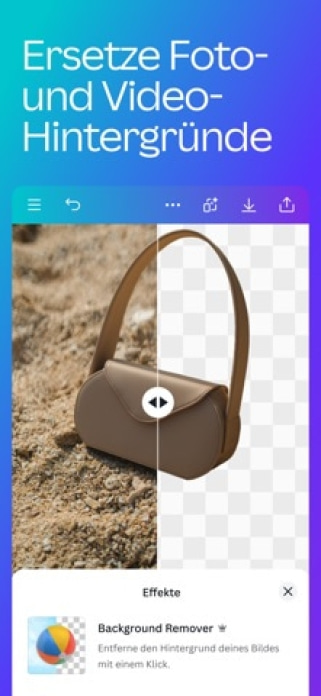 Canva: KI-Foto- & Video-Editor Smartphone-Screenshot3