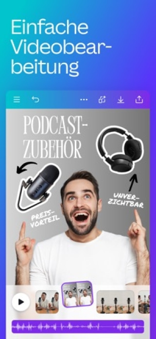 Canva: KI-Foto- & Video-Editor Smartphone-Screenshot4