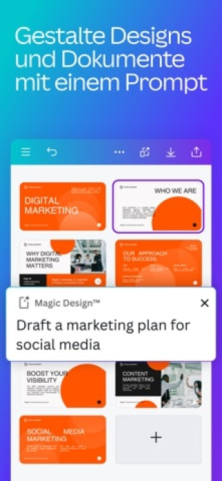 Canva: KI-Foto- & Video-Editor Smartphone-Screenshot6