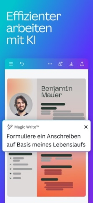 Canva: KI-Foto- & Video-Editor Smartphone-Screenshot9