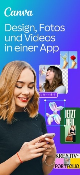 Canva: KI-Foto- & Video-Editor Smartphone-Screenshot