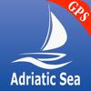 Adriatisches Meer GPS Seekarte Icon