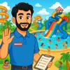 Awesome Water Fun Park Sim 3D Icon