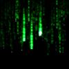 Digital Rain: Falling Code Icon