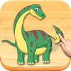 Dinosaurier Puzzle für Kinder. Icon