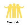 Einer zahlt Icon