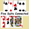 Five Suits Connected Icon