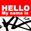 Graffiti Sticker - Hello my name is Icon