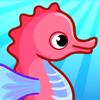 Kinder spiele ab 3 Fische Tier Icon