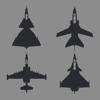 Military Aircraft Lineup Icon