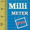 Millimeter Bildschirm Lineal Icon