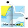 Mittelmeer GPS Seekarten Icon