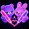 Neon Draw & Draw Together Icon