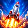 Rocket Launch: Space Race Icon